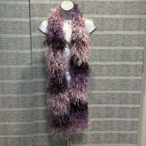 Purple ombré handmade scarf
